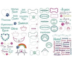 Stickserie - Hunde Set